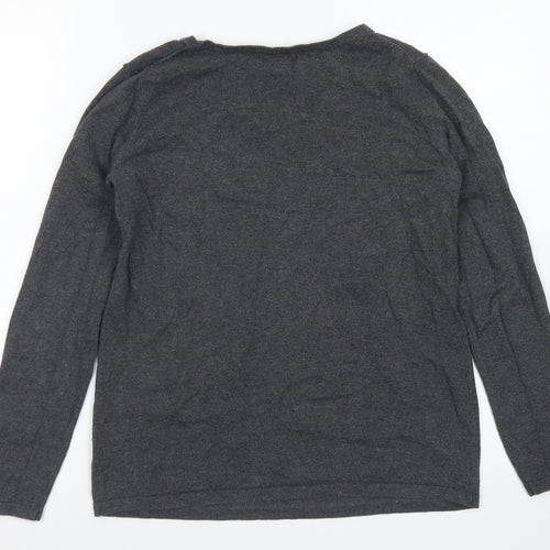 Gap Womens Grey Crew Neck  Cotton Pullover Jumper Size S   - Champagne