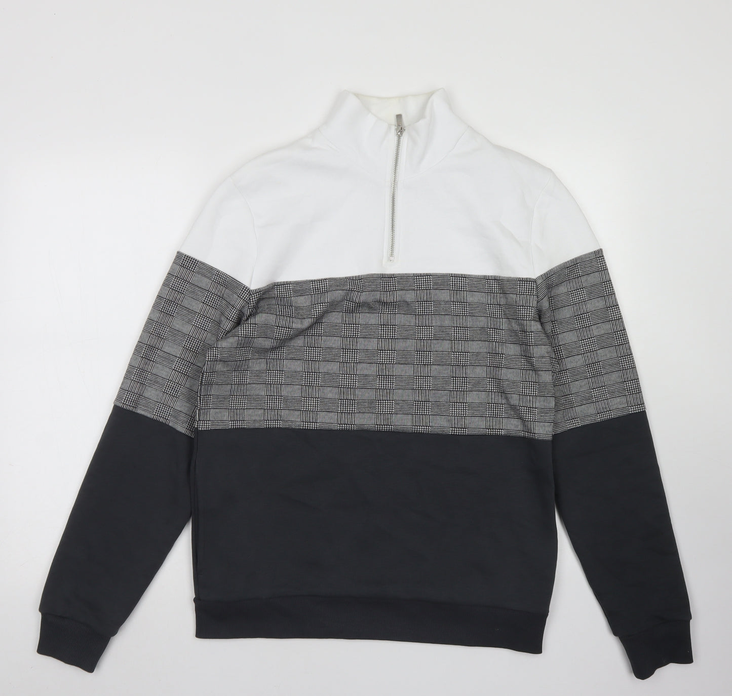River Island Mens Grey  Cotton Pullover Sweatshirt Size S