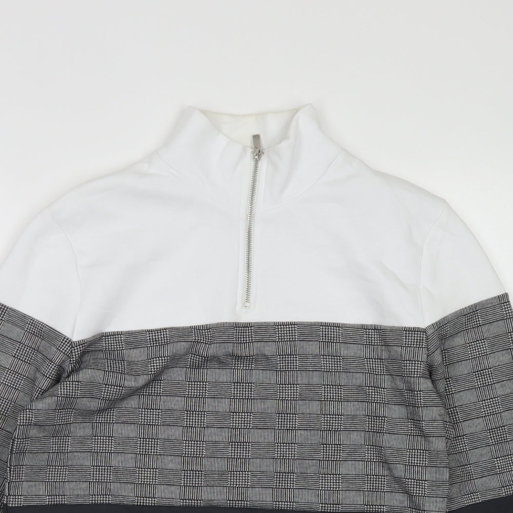 River Island Mens Grey  Cotton Pullover Sweatshirt Size S
