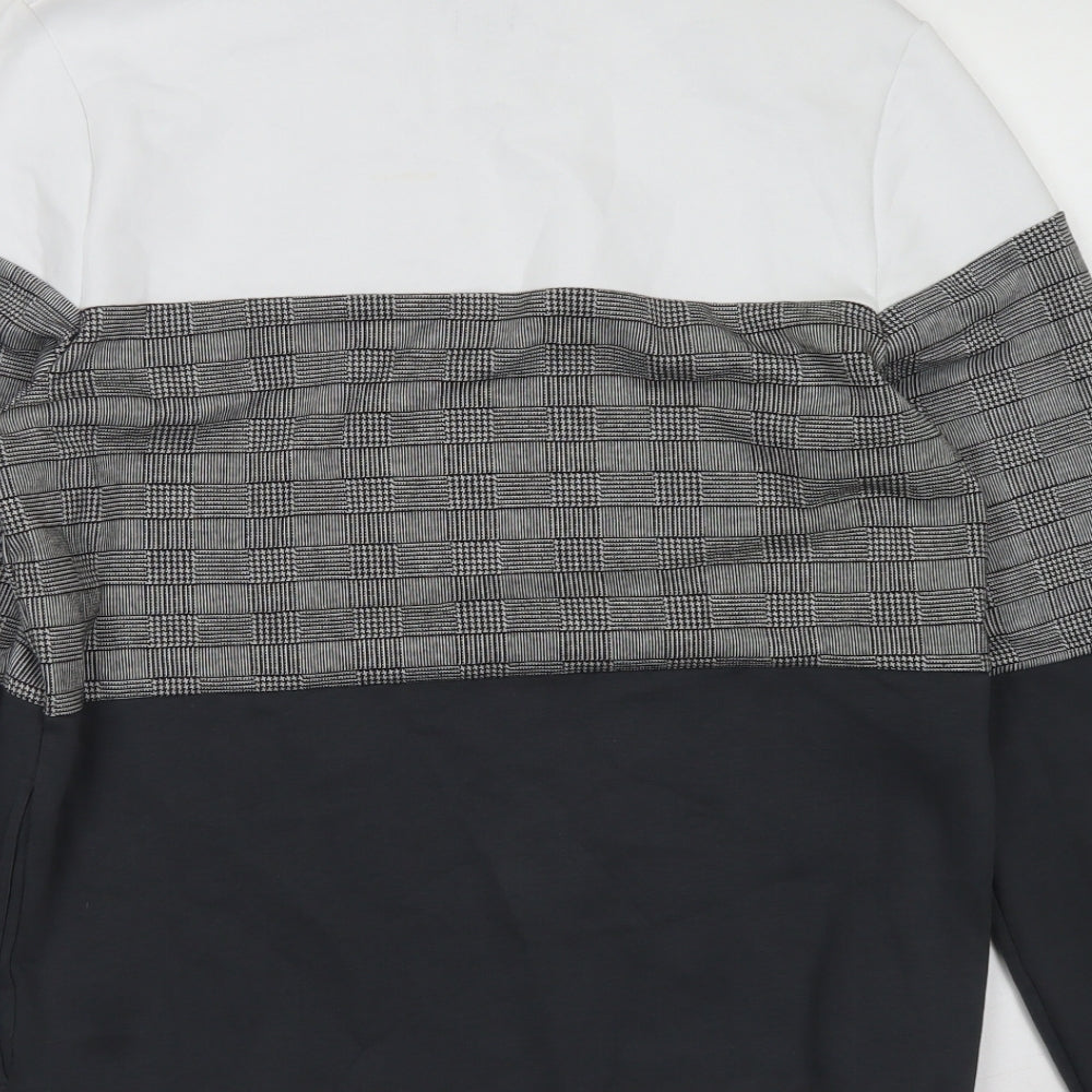 River Island Mens Grey  Cotton Pullover Sweatshirt Size S
