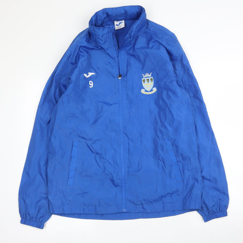 Juma Mens Blue   Rain Coat Coat Size M  Zip - Football