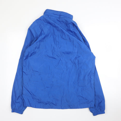 Juma Mens Blue   Rain Coat Coat Size M  Zip - Football
