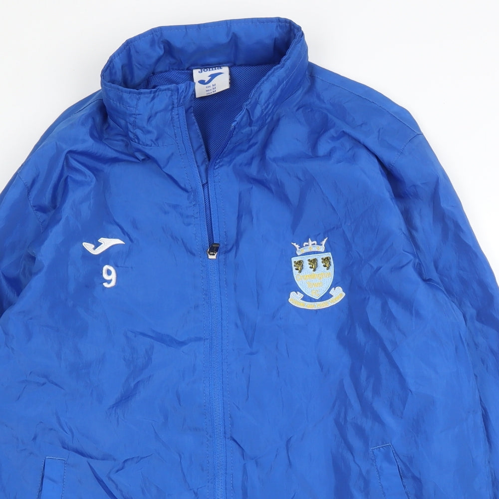 Juma Mens Blue   Rain Coat Coat Size M  Zip - Football