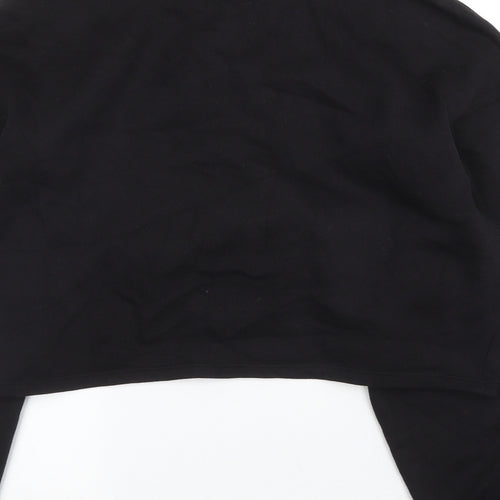H&M Womens Black Round Neck  Cotton Pullover Jumper Size XL