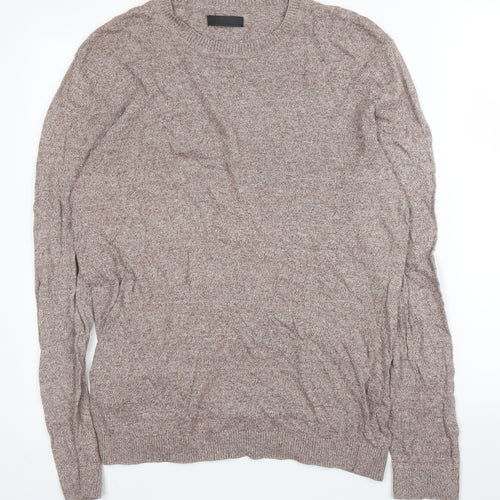ASOS Mens Purple Round Neck  Cotton Pullover Jumper Size L