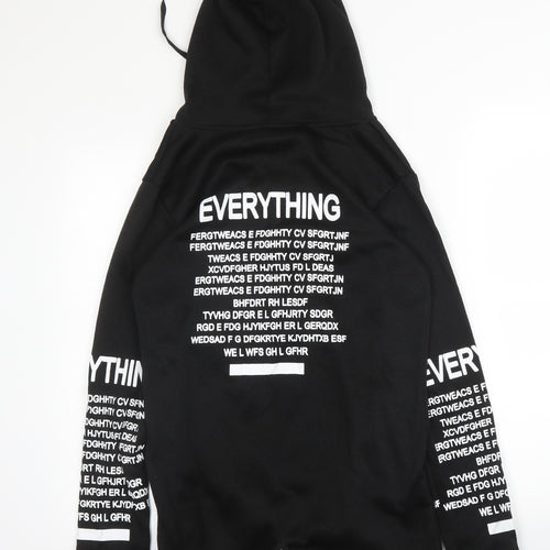 Preworn Womens Black  Polyester Full Zip Hoodie Size S  Zip