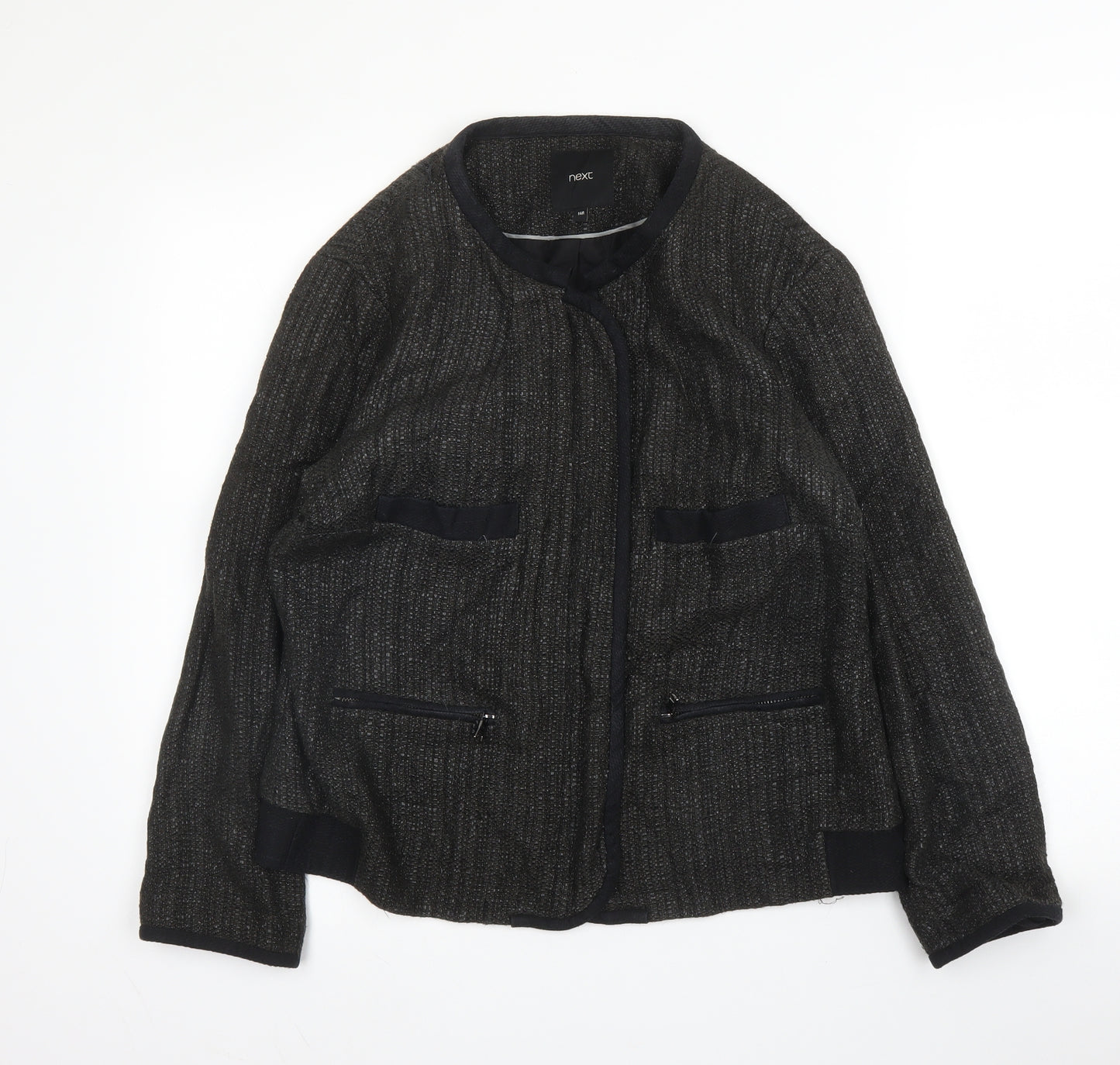 NEXT Womens Grey  Viscose Jacket Blazer Size 14