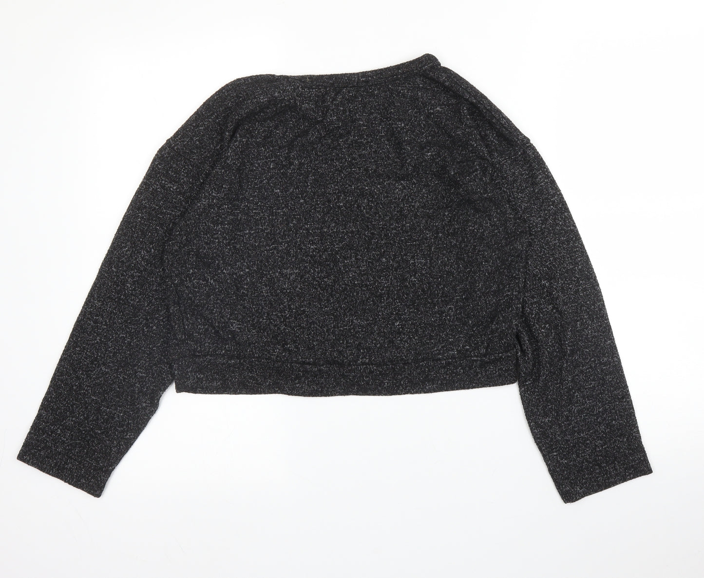 New Look Girls Grey Round Neck  Viscose Pullover Jumper Size 12 Years