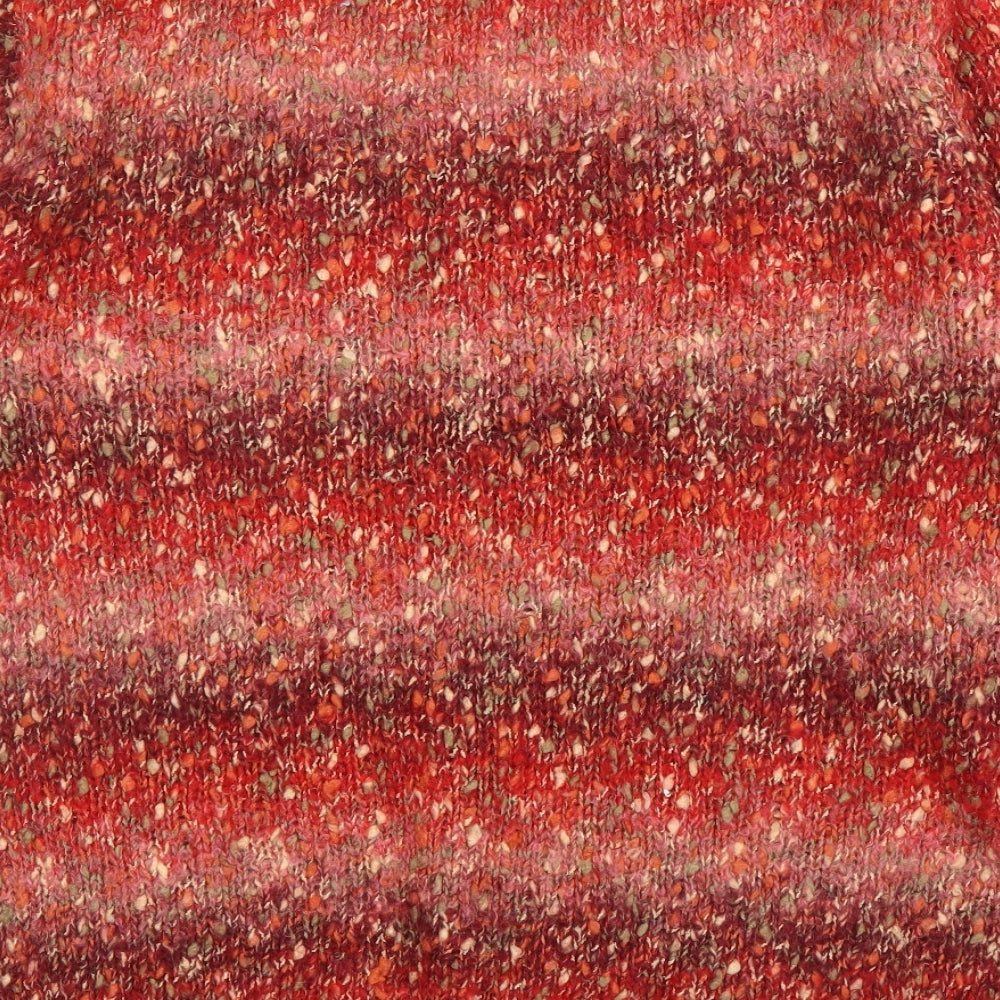 Per Una Womens Red Scoop Neck  Acrylic Cardigan Jumper Size XL