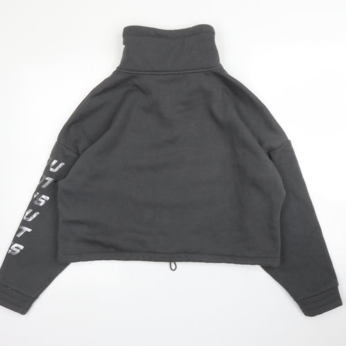 George Mens Grey High Neck  Cotton Pullover Jumper Size M