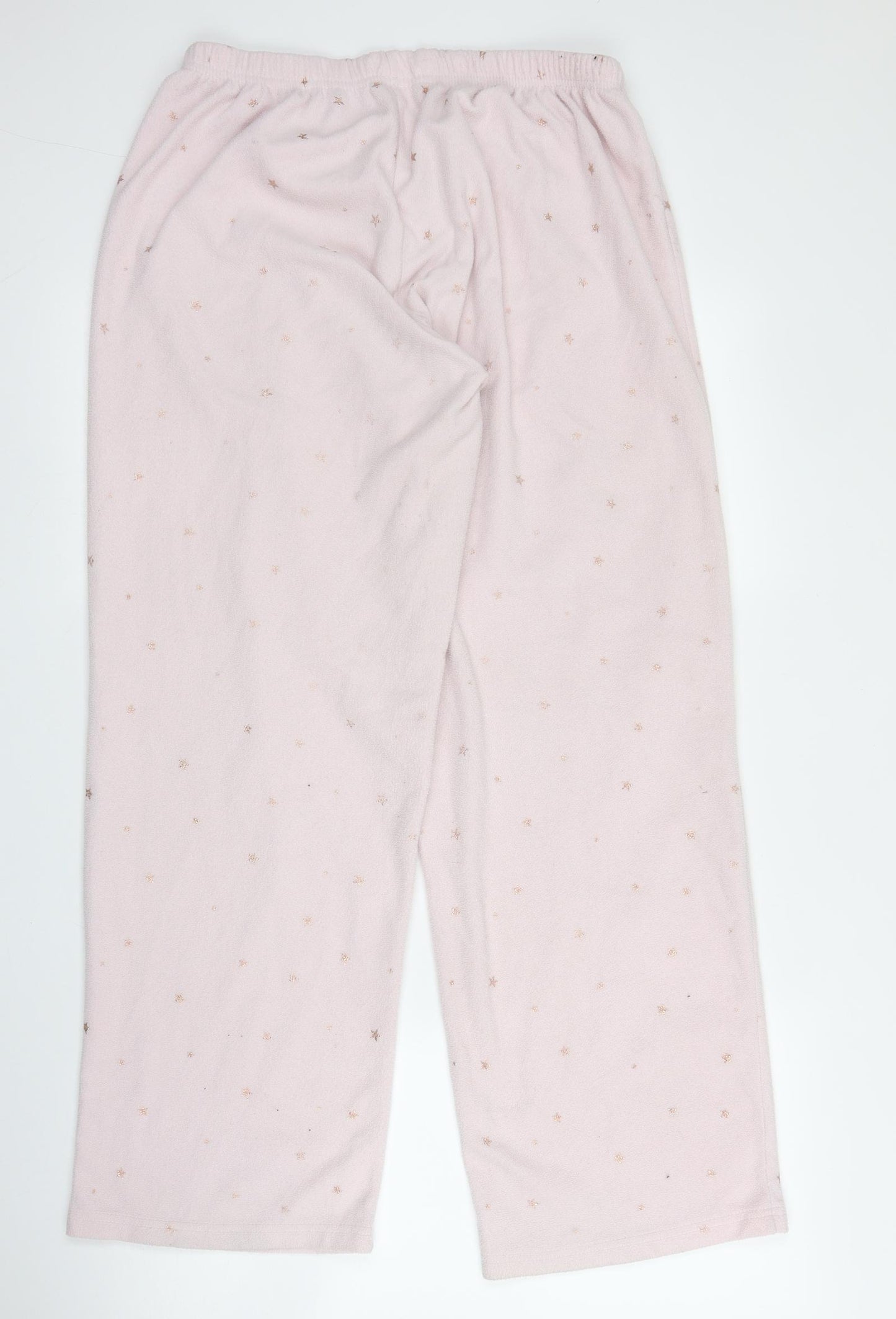 Tesco Womens Pink Solid Polyester Chemise Pyjama Pants Size 12   - Disney