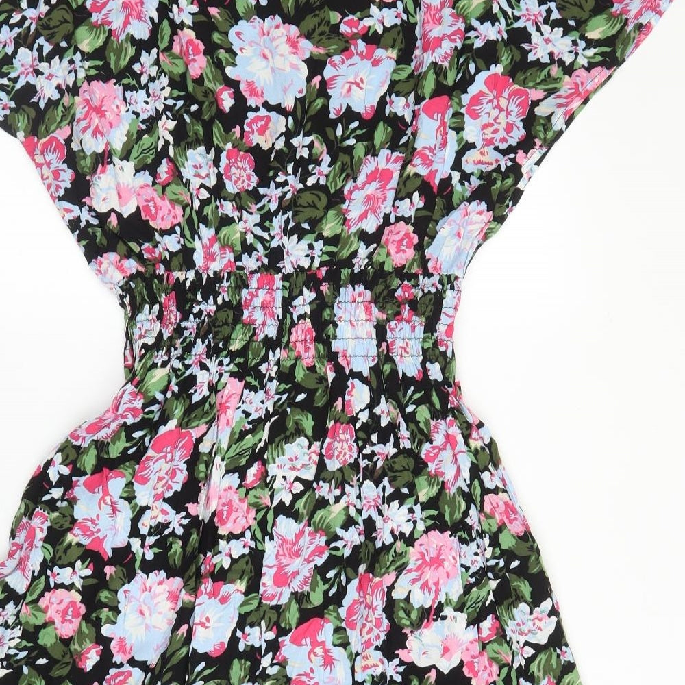 NEXT Womens Pink Floral Viscose A-Line  Size 10  Round Neck