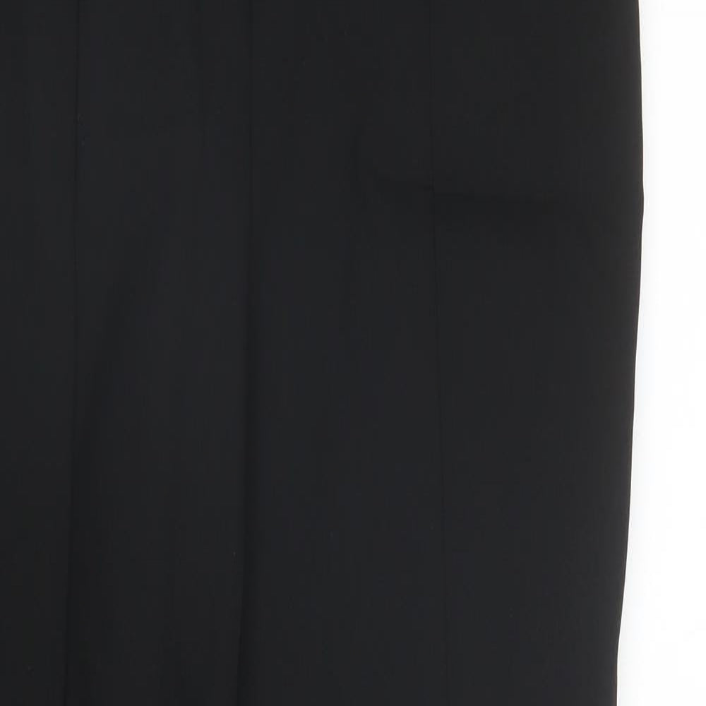 River Island Womens Black  Nylon Carrot Trousers Size 12 L25 in Regular
