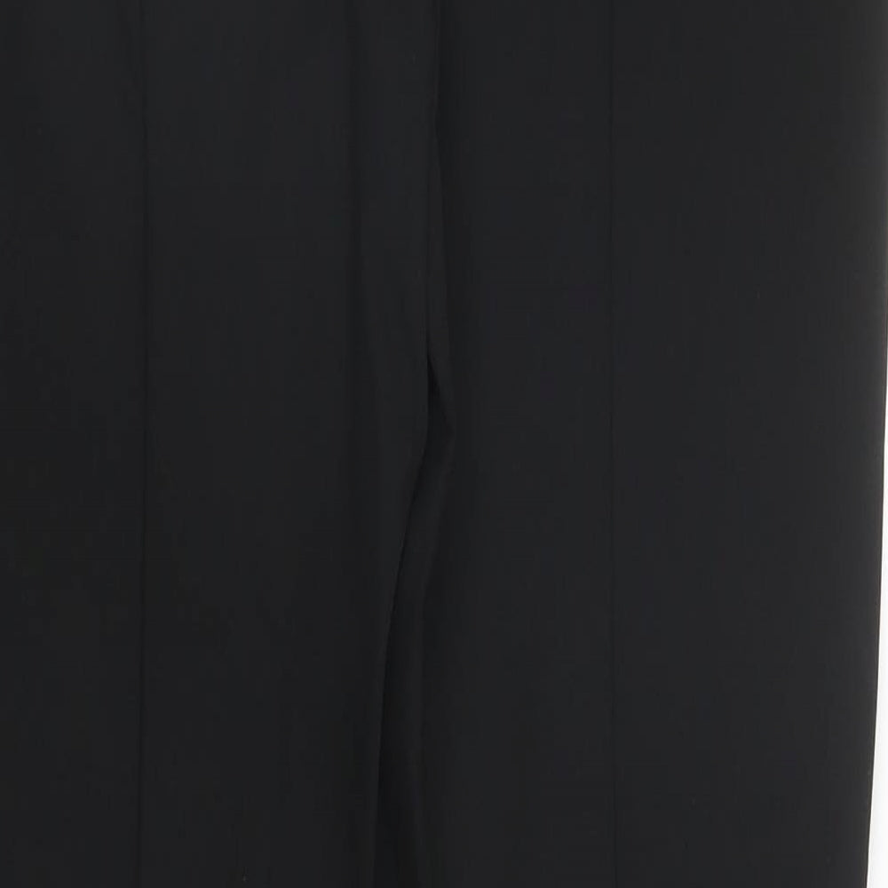 River Island Womens Black  Nylon Carrot Trousers Size 12 L25 in Regular
