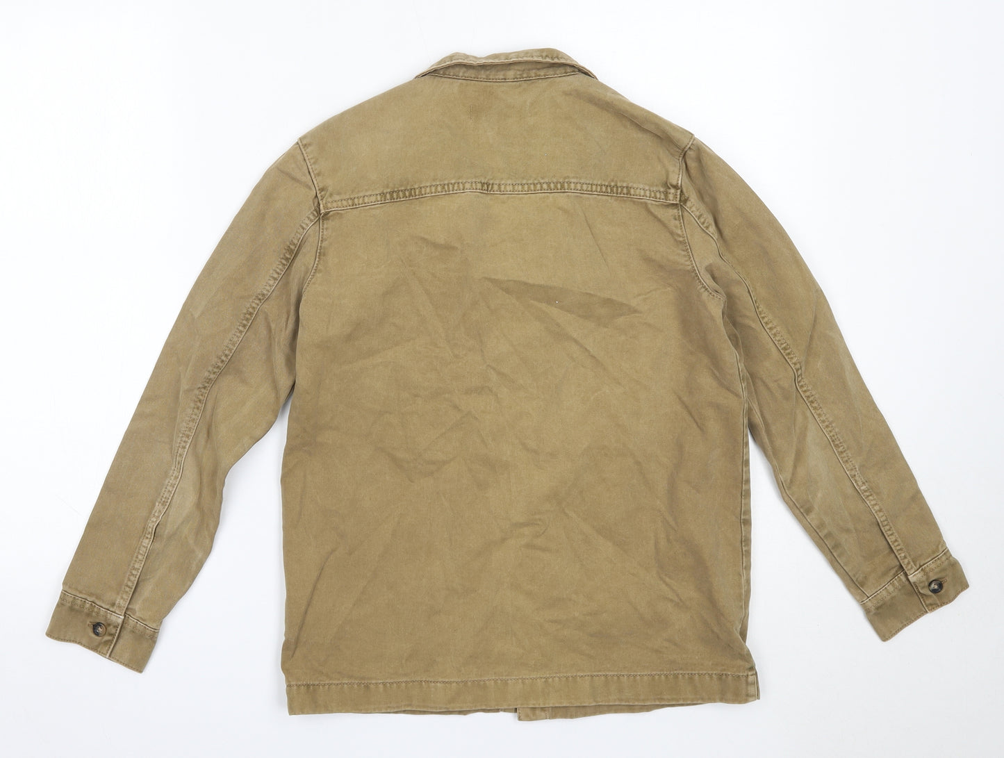 Marks and Spencer Boys Beige   Shirt Jacket Jacket Size 10-11 Years