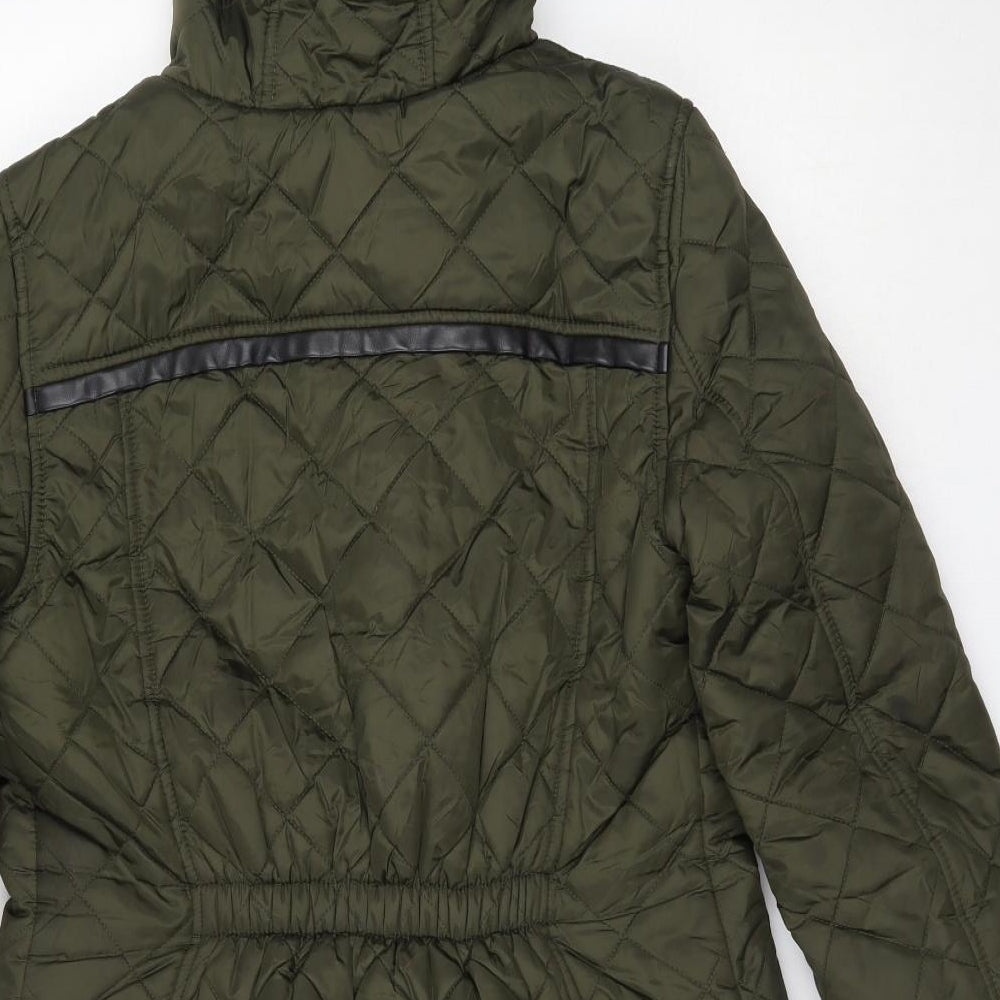 NEXT Womens Green   Quilted Coat Size 12