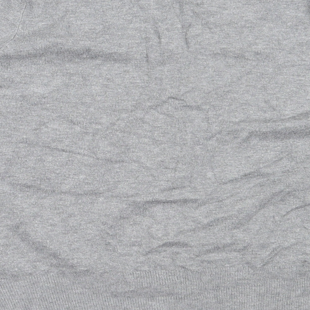 Marks and Spencer Womens Grey Round Neck  Viscose Cardigan Jumper Size 18