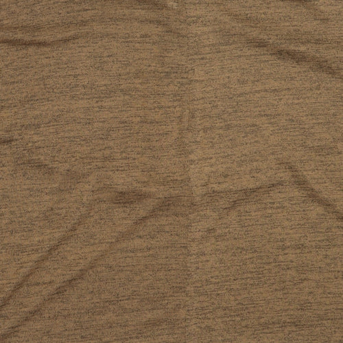 Be Jealous Womens Brown V-Neck  Polyester Pullover Jumper Size M