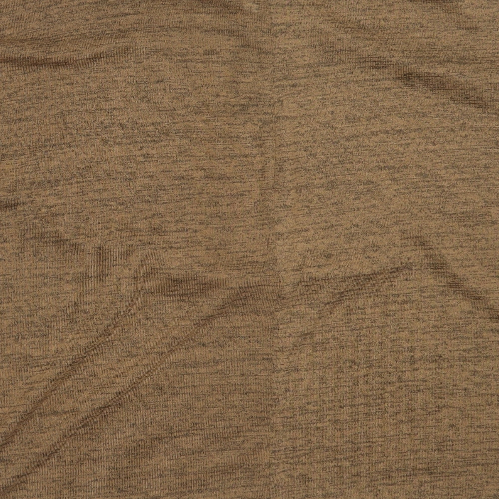 Be Jealous Womens Brown V-Neck  Polyester Pullover Jumper Size M