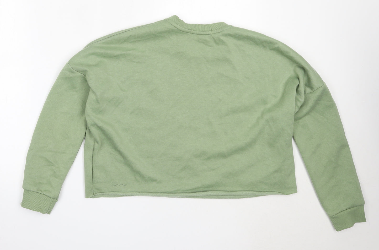 Primark Womens Green  Cotton Pullover Sweatshirt Size XS