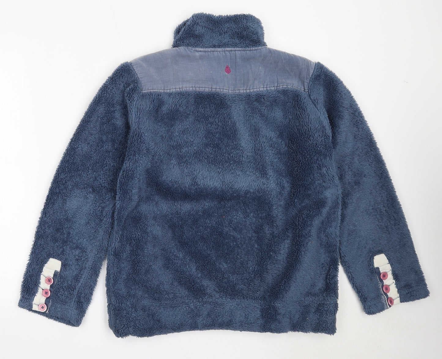 Tay Berry Womens Blue  Polyester Henley Sweatshirt Size S