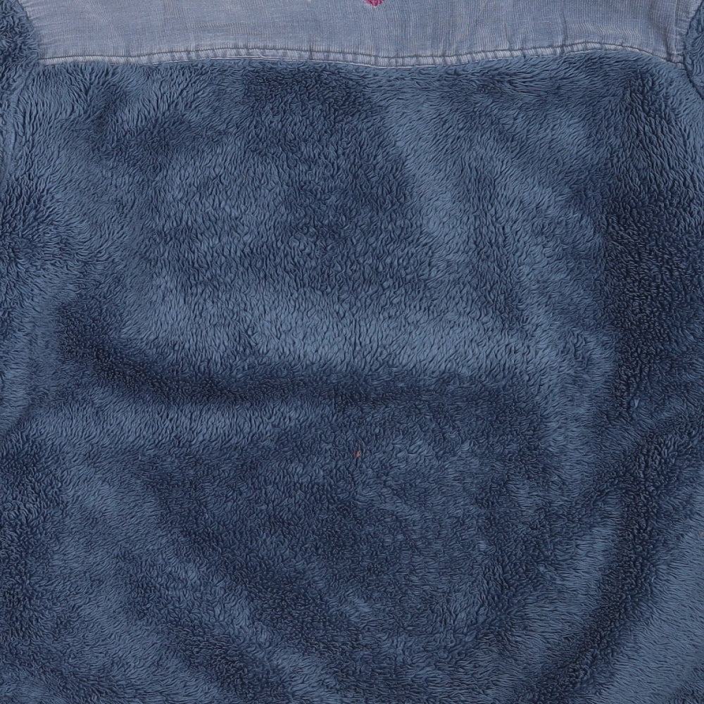 Tay Berry Womens Blue  Polyester Henley Sweatshirt Size S