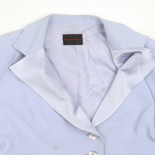 Frank Usher Womens Blue   Jacket Blazer Size 14