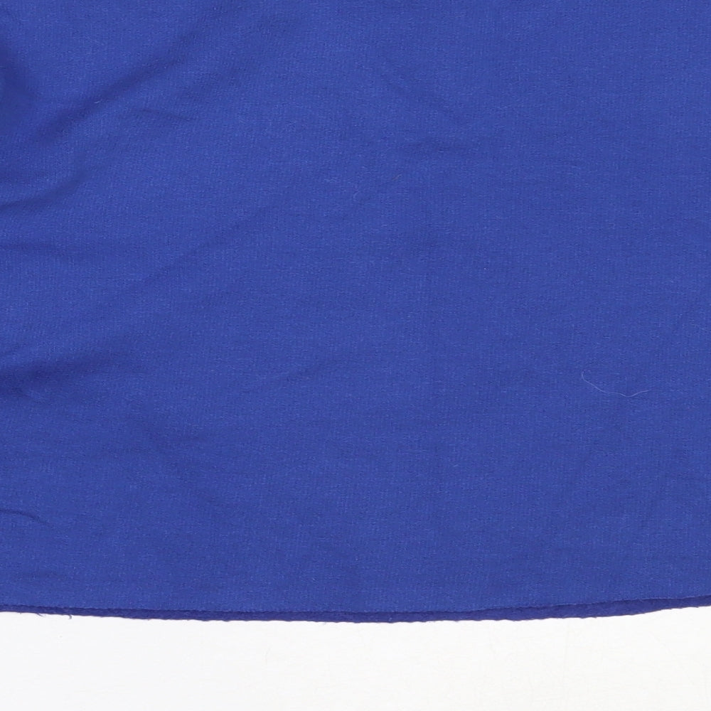 PRETTYLITTLETHING Womens Blue  Cotton Pullover Sweatshirt Size M