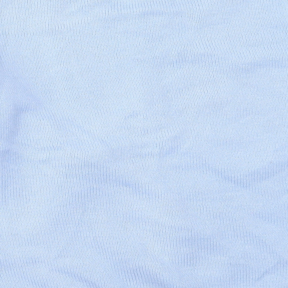 Atmosphere Womens Blue Round Neck  Acrylic Pullover Jumper Size S   - christmas penguin