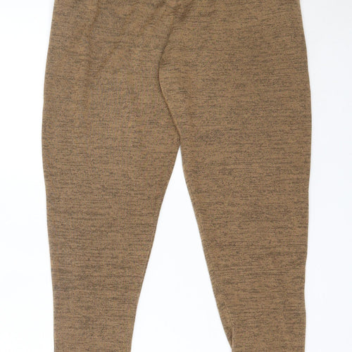 Preworn Womens Brown  Polyester Jogger Trousers Size M L26.5 in Regular