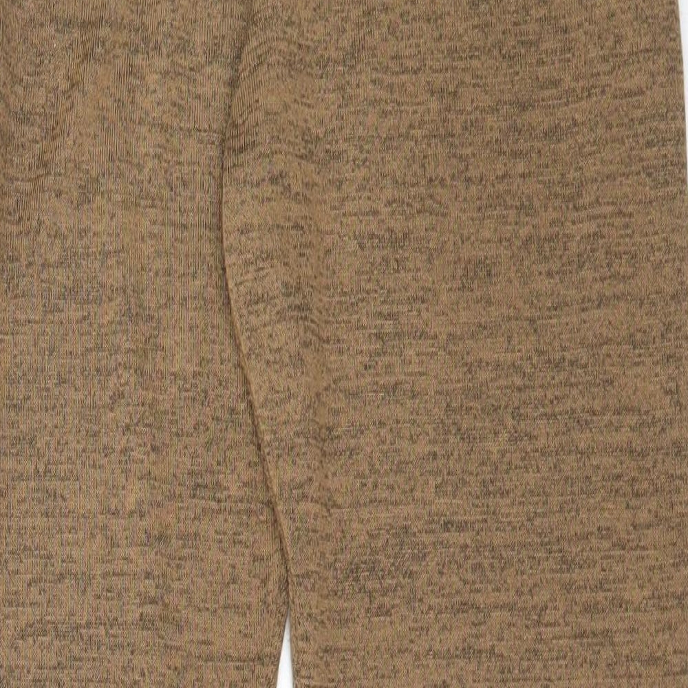 Preworn Womens Brown  Polyester Jogger Trousers Size M L26.5 in Regular