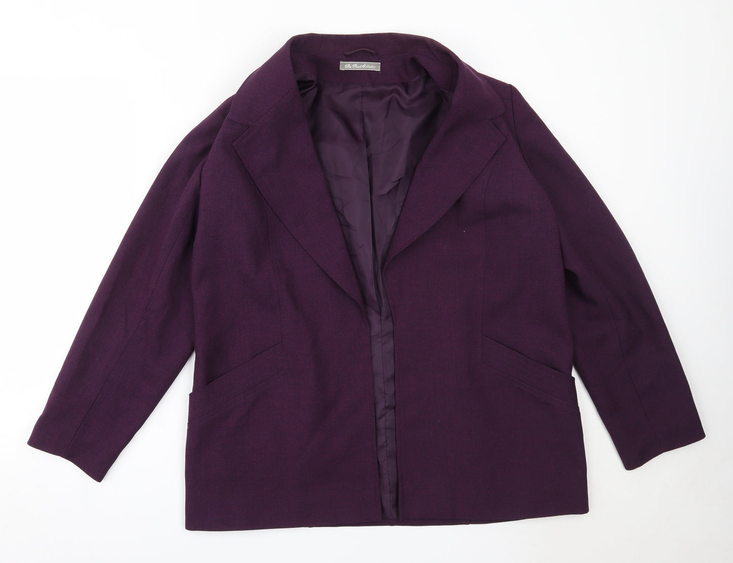 The Pearl Collection Womens Purple   Jacket Blazer Size 14