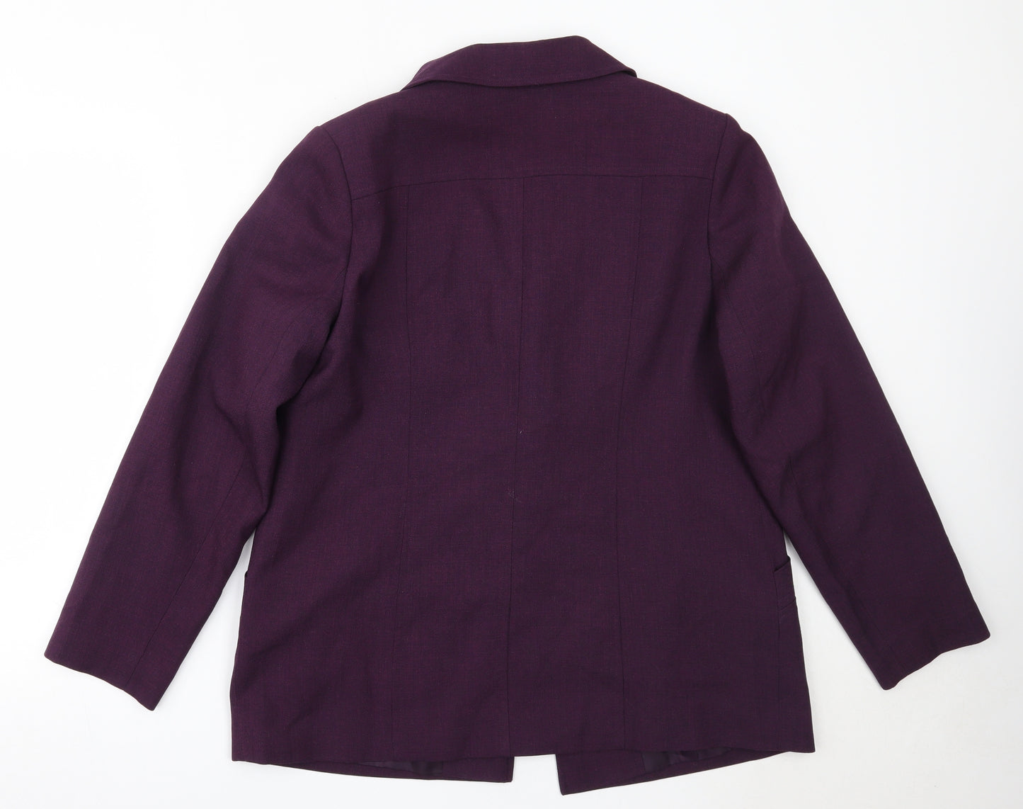 The Pearl Collection Womens Purple   Jacket Blazer Size 14