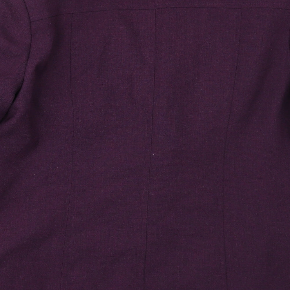 The Pearl Collection Womens Purple   Jacket Blazer Size 14