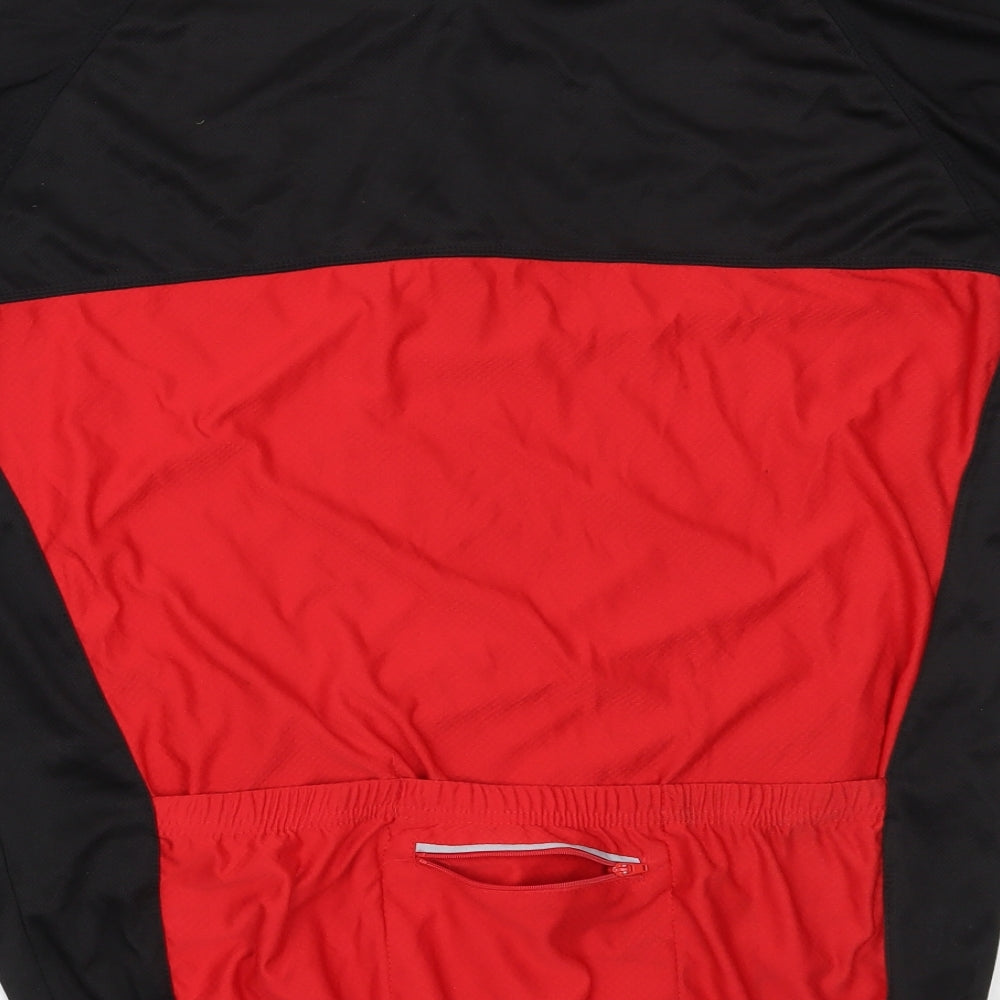 Muddy Fox Mens Red  Polyester Basic T-Shirt Size XL Henley