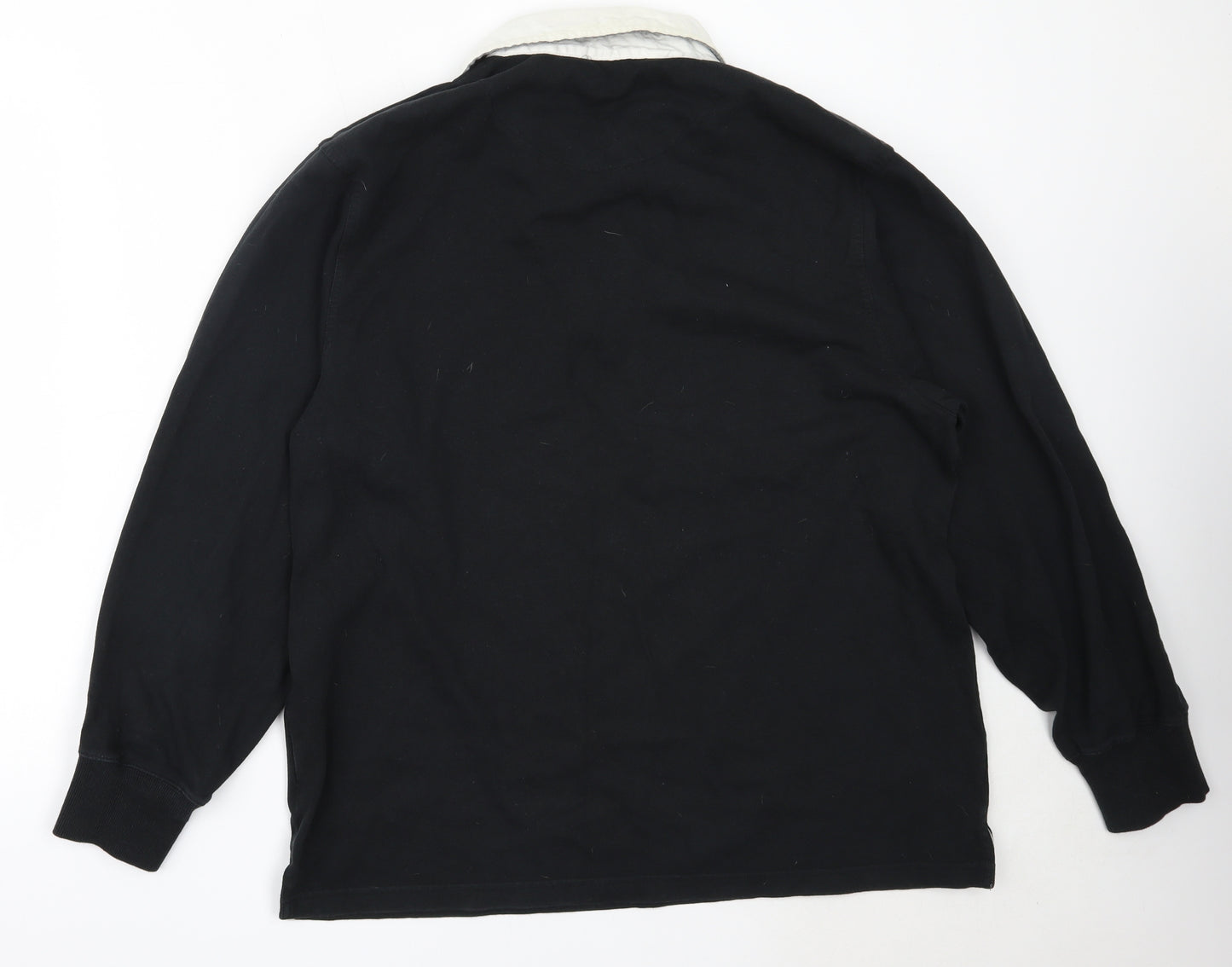 The Savile Row Company Mens Black  Cotton Pullover Sweatshirt Size 2XL