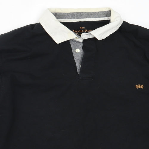 The Savile Row Company Mens Black  Cotton Pullover Sweatshirt Size 2XL
