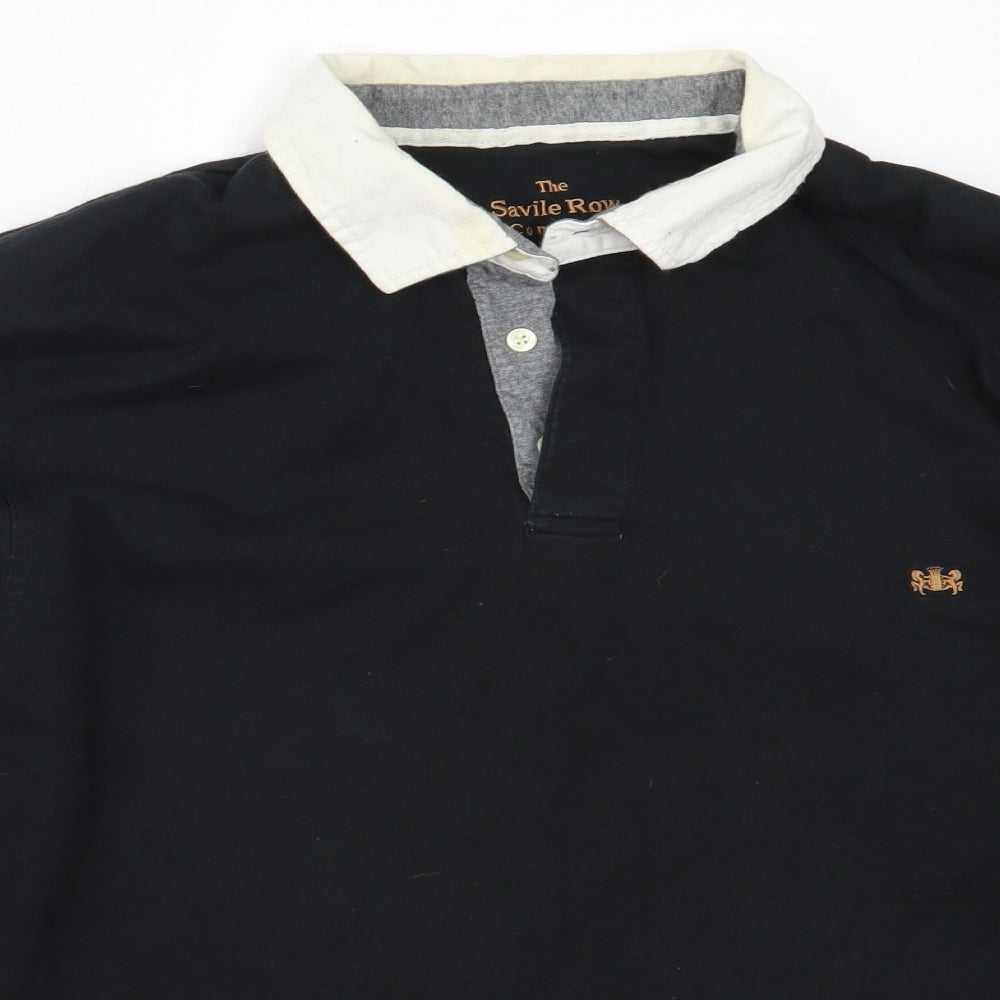 The Savile Row Company Mens Black  Cotton Pullover Sweatshirt Size 2XL