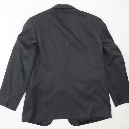 Zantos Mens Grey  Polyester Jacket Blazer Size 42