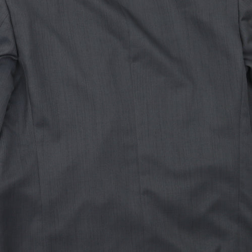 Zantos Mens Grey  Polyester Jacket Blazer Size 42