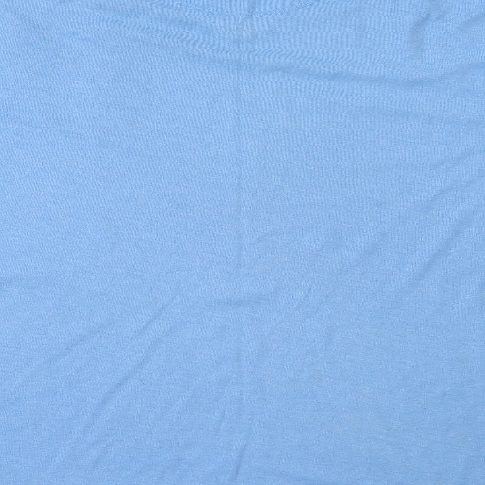 Playsport Mens Blue  Cotton  T-Shirt Size M V-Neck