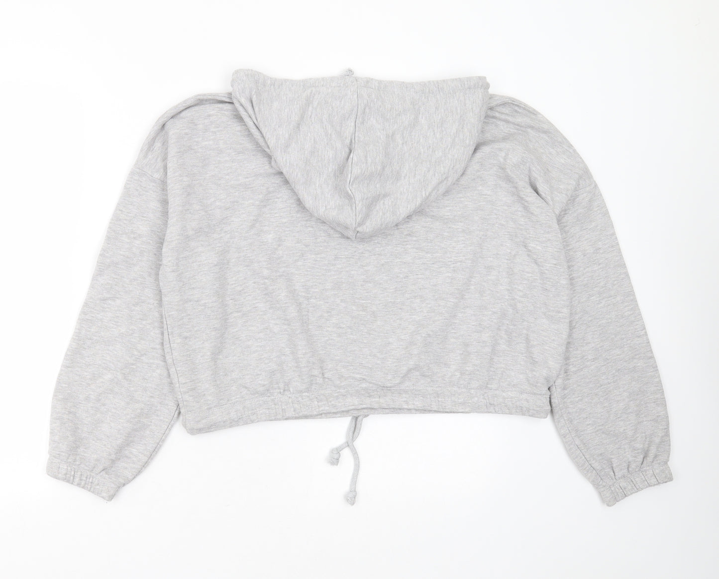 Primark Womens Grey  Polyester Pullover Hoodie Size S   - cropped