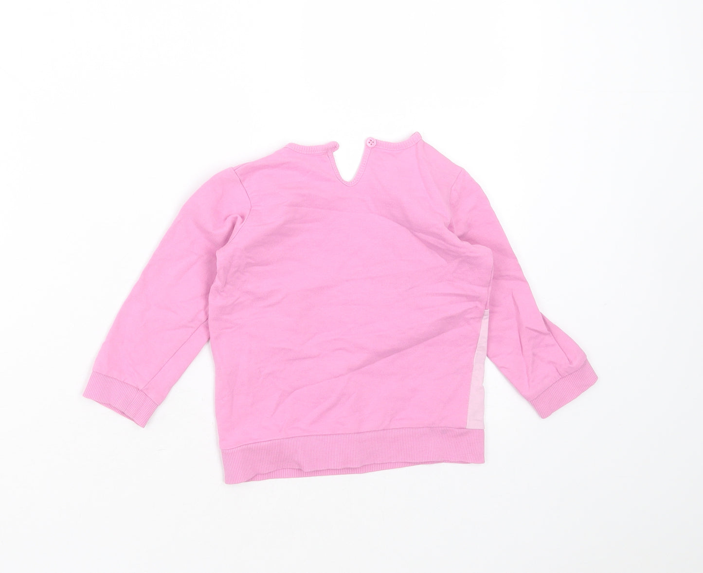 George Girls Pink  Cotton Pullover Jumper Size 12-18 Months   - minnie mouse