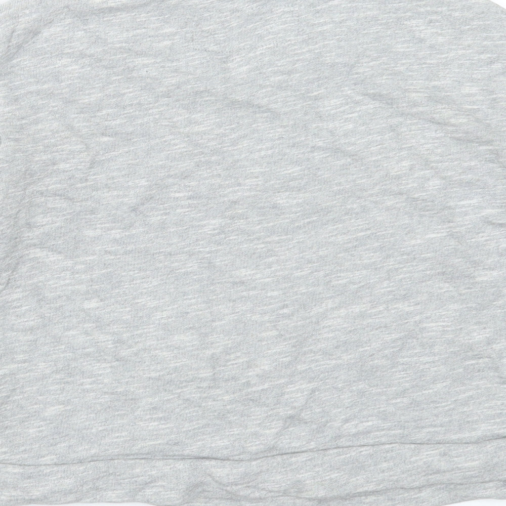 NEXT Girls Grey  Cotton Pullover Sweatshirt Size 9 Years   - sequins