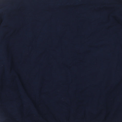 SANDSTONE Mens Blue Collared  Polyester Pullover Jumper Size XL