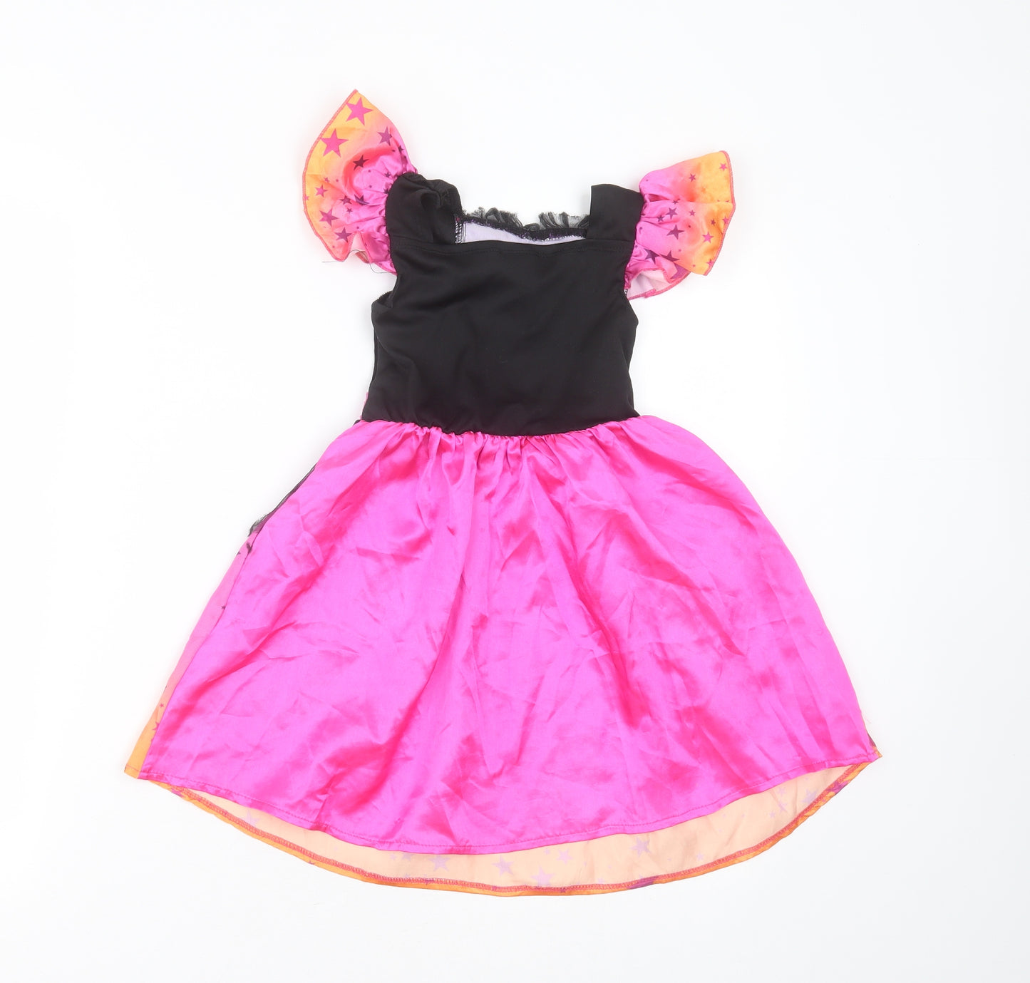 F&F Girls Multicoloured Geometric Polyester Fit & Flare  Size 2-3 Years  Round Neck  - fancy dress