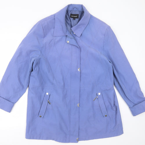 WISHWOOD Womens Blue Argyle/Diamond  Jacket  Size 18  Zip