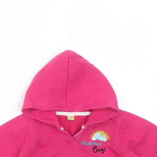 Kalma Baby Yogi Girls Pink  Cotton Pullover Jumper Size 6-9 Months