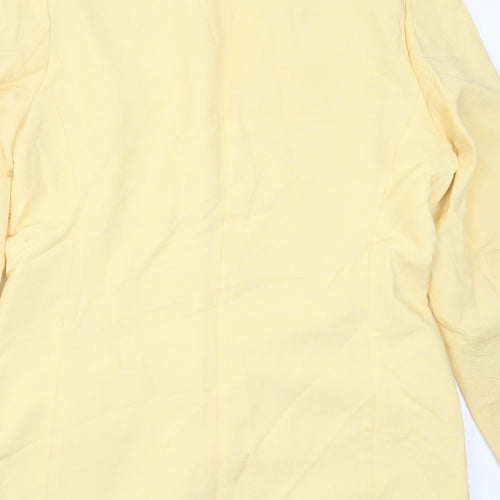 ADDITIONS Womens Yellow  Polyester Jacket Suit Jacket Size 12