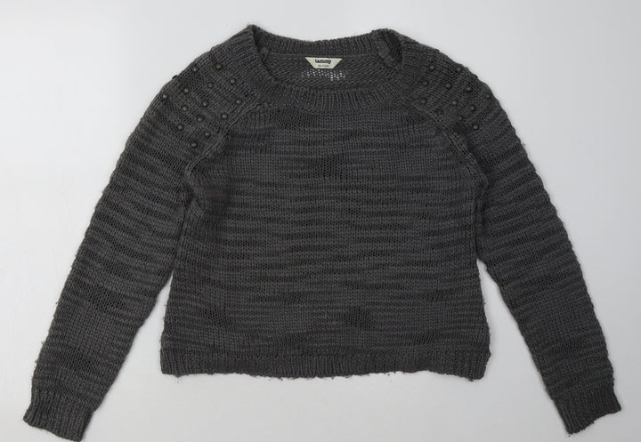 Tammy Girls Grey Acrylic Pullover Sweatshirt Size 14-15 Years Pullover